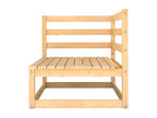 Anthracite Pine Wood Outdoor Furniture Set