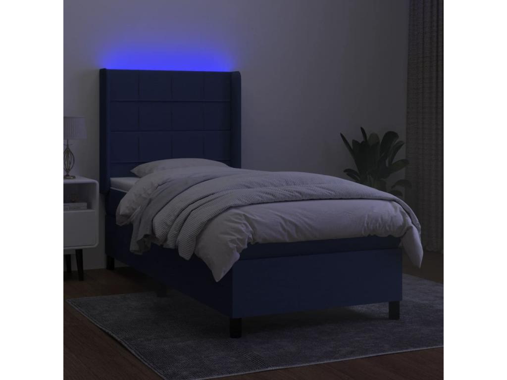 Blue Fabric Mattress, 90 x 190 cm
