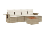 Beige Woven Resin Wicker Outdoor Furniture Set - dlz1766568780348