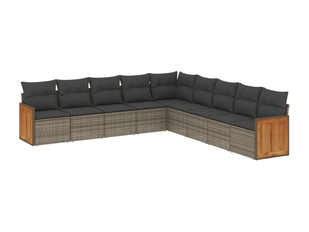 Gray Woven Resin Wicker Outdoor Furniture Set - dlz1766568806583