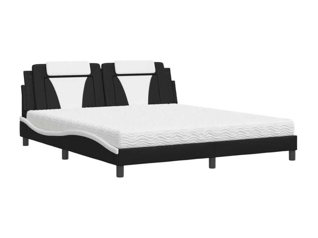 Black Faux Leather Mattress, 180 x 200 cm