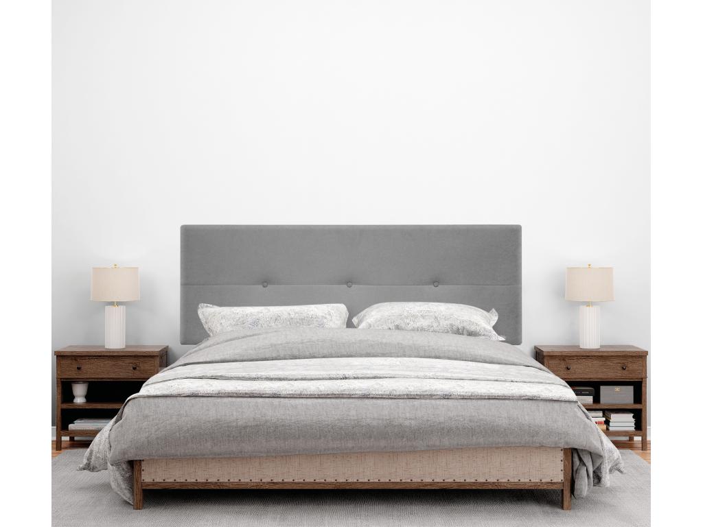 Gray Fabric Bed, 150 x 50 cm