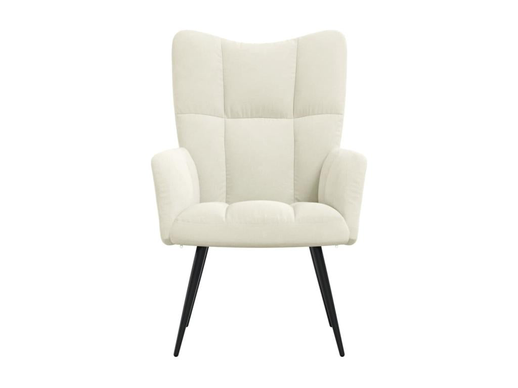 White Velvet Accent Chair