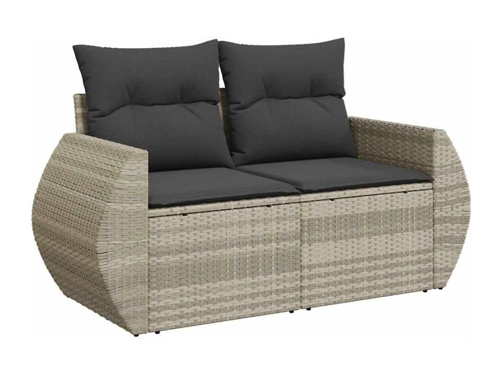 Gray Woven Resin Wicker Outdoor Furniture Set - dlz1766569098835