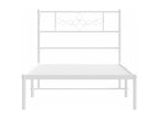 White Metal Bed Frame, 80 x 200 cm