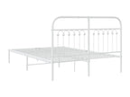 White Metal Mattress, 140 x 200 cm