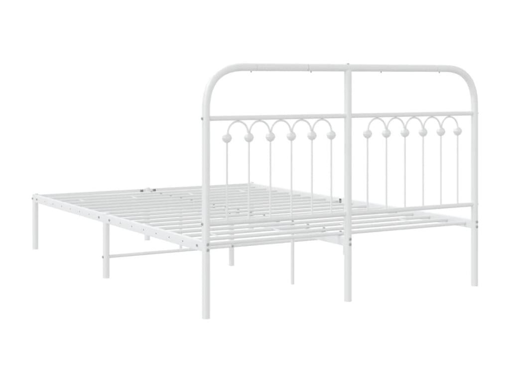 White Metal Mattress, 140 x 200 cm