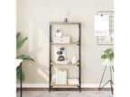 Brown Oak Wood Bookcase, 59 x 35 x 132 cm