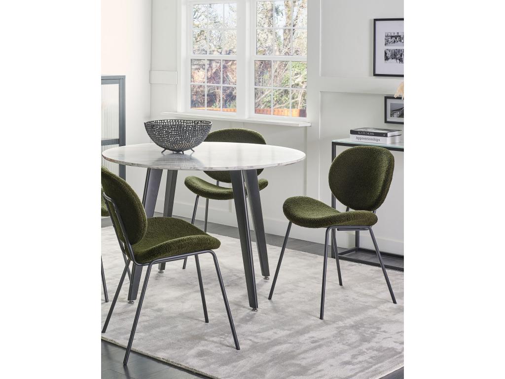 Green Boucle Fabric Home Furniture