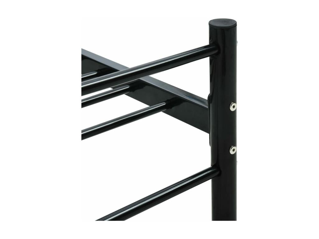 Black Metal Bed Frame, 160 x 200 cm