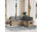 Beige Woven Resin Wicker Outdoor Furniture Set - dlz1766569191548