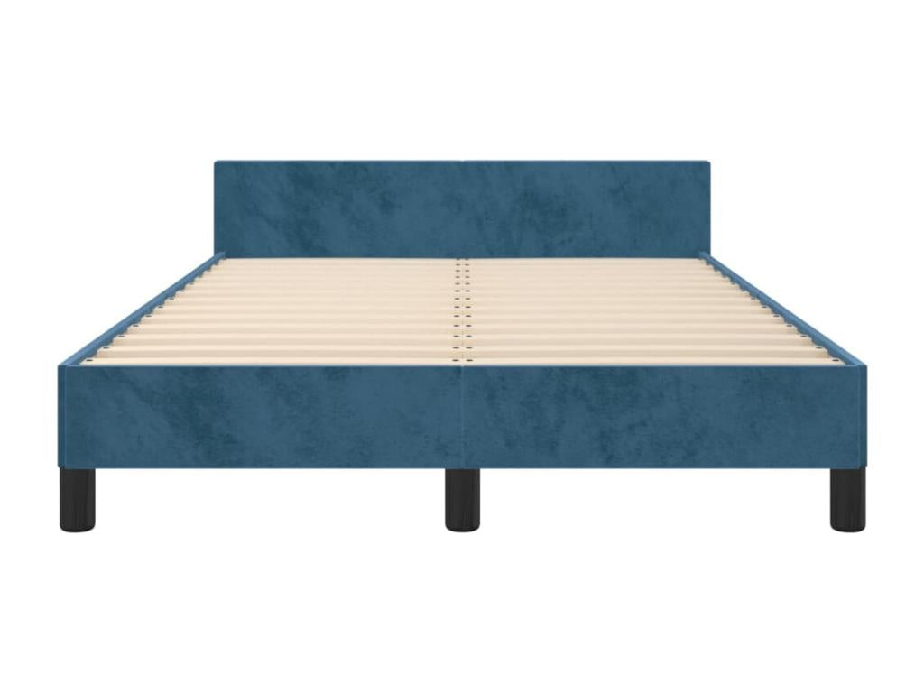 Blue Velvet Bed Frame, 120 x 200 cm