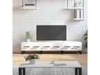 White Engineered Wood TV Stand, 150 x 36 x 30 cm