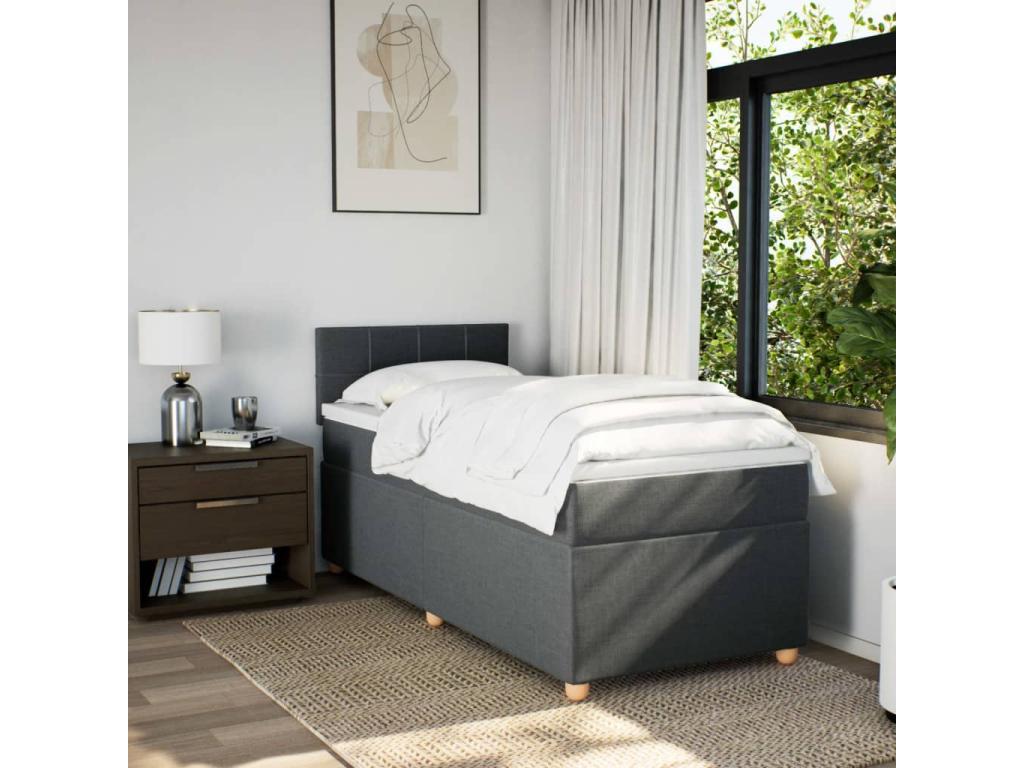 Gray Fabric Mattress, 100 x 200 cm
