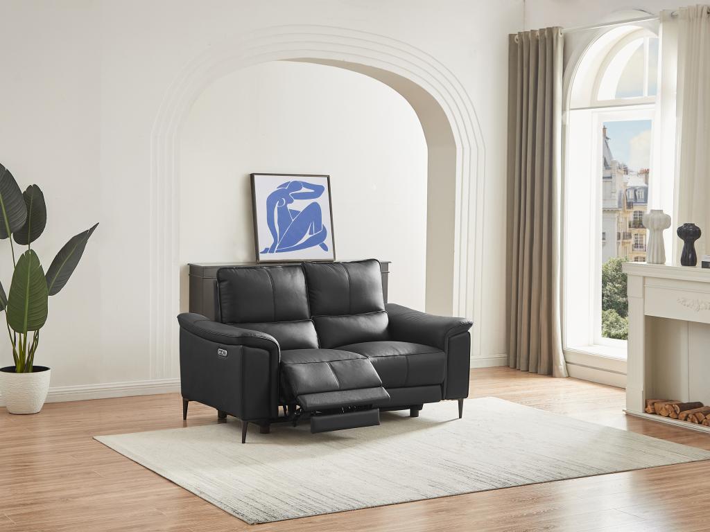 Black Leather Sofa