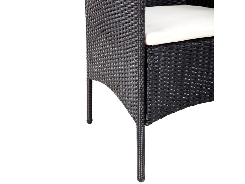 Black Woven Resin Wicker Outdoor Furniture Set - dlz1766569291582