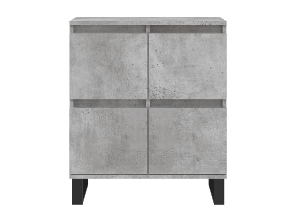 Gray Engineered Wood Sideboard, 60 x 35 x 70 cm