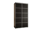 Black Wardrobe, 130 x 60 x 235.2 cm