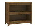 Brown Pine Wood Bookcase, 80 x 35 x 68 cm