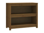 Brown Pine Wood Bookcase, 80 x 35 x 68 cm