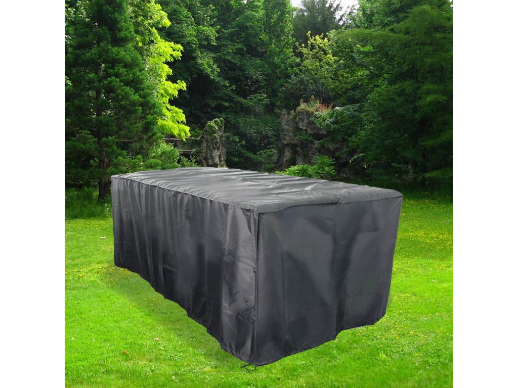 Black Outdoor Furniture Set, 155 x 94 x 68 cm