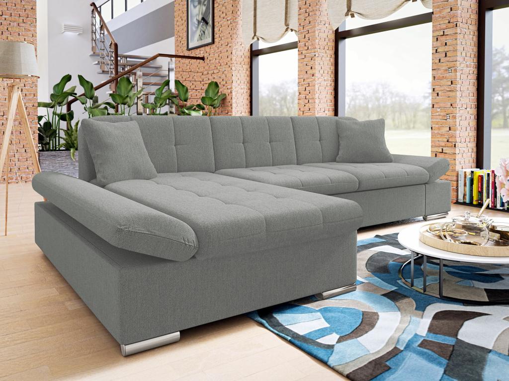 Gray Sofa, 278 x 161 x 76 cm