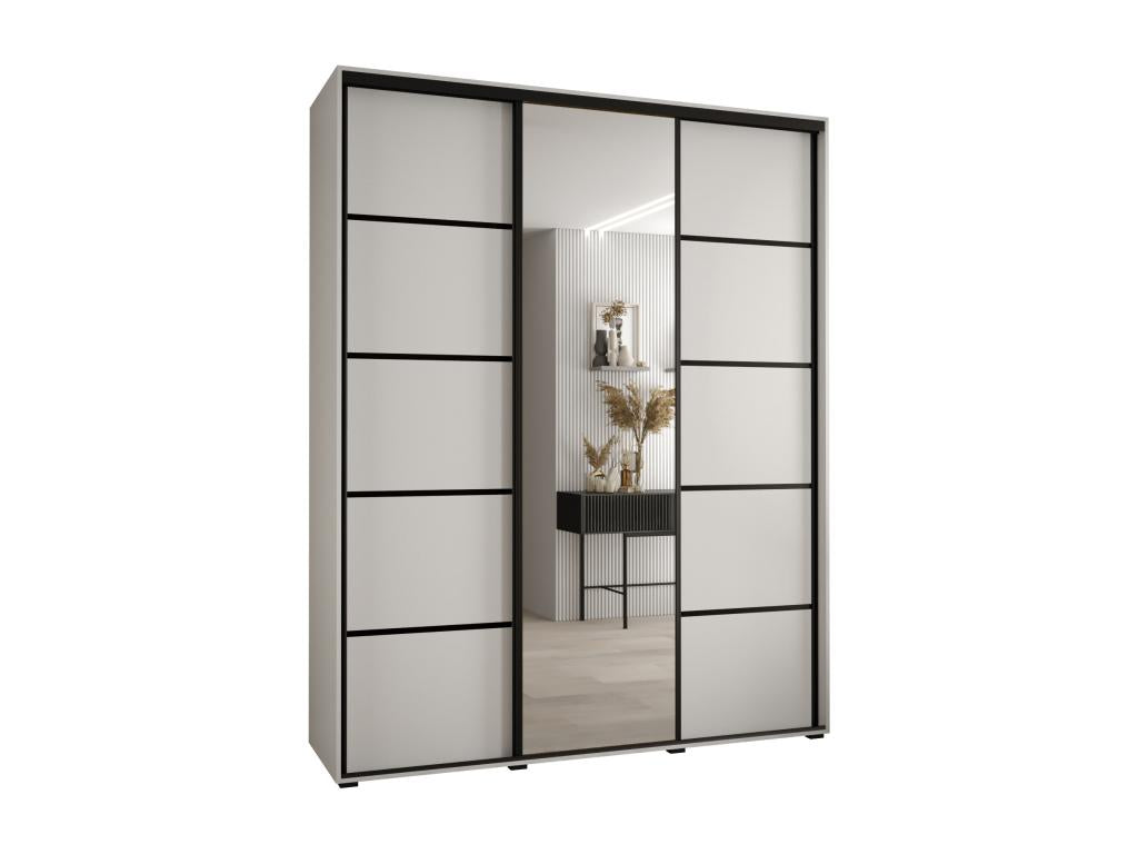 Black Wardrobe, 180 x 45 x 235.2 cm