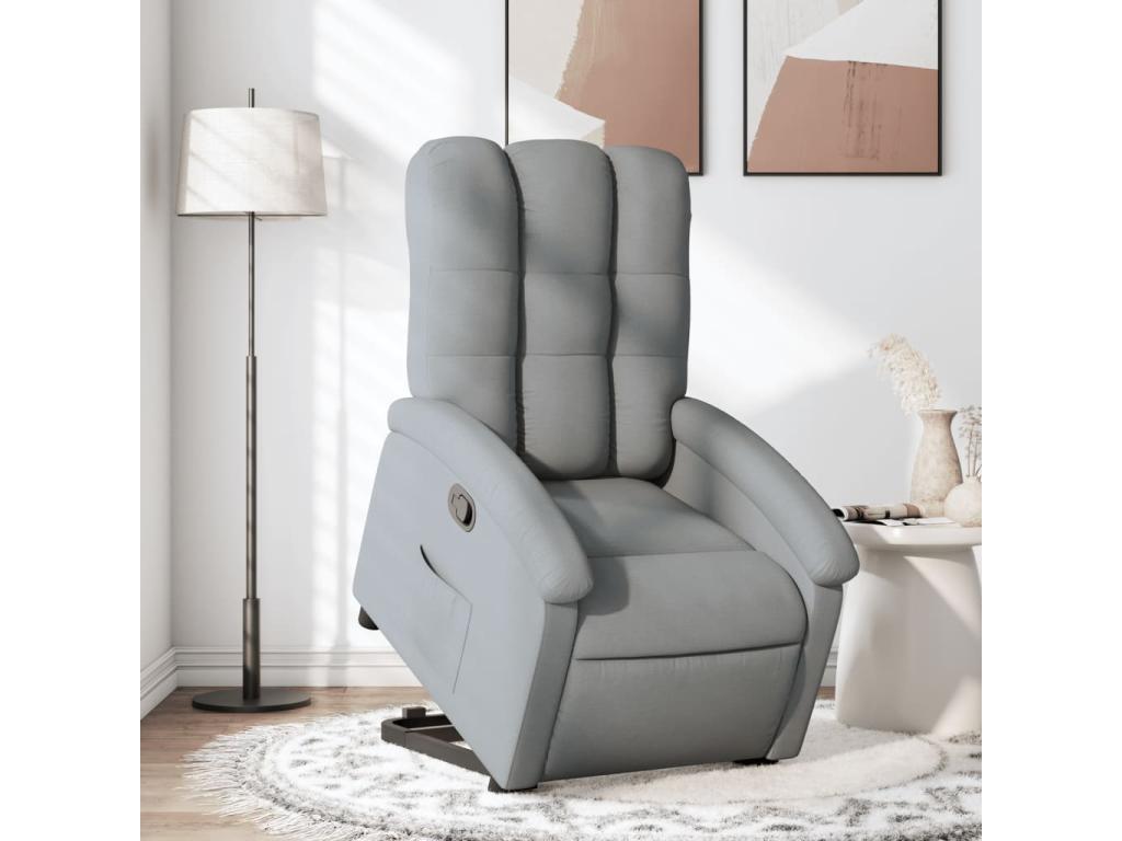 Gray Fabric Accent Chair