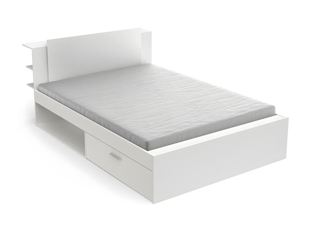 White Bed, 140 x 190 cm