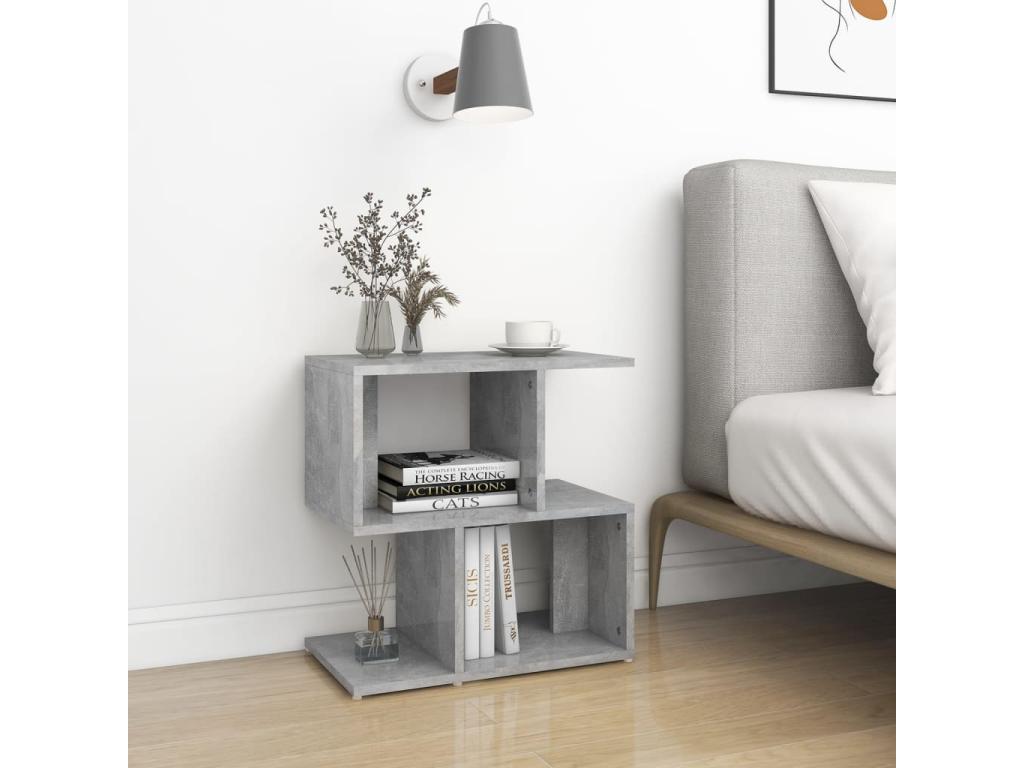 Gray Engineered Wood Home Furniture, 50 x 30 x 51.5 cm