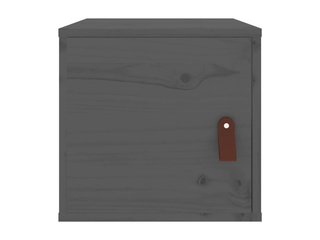 Gray Pine Wood Wardrobe, 31.5 x 30 x 30 cm