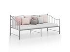 Gray Metal Bed, 90 x 200 cm