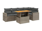 Gray Woven Resin Wicker Outdoor Furniture Set - dlz1766568783387