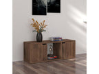 Brown Engineered Wood TV Stand, 88.5 x 27.5 x 30.5 cm