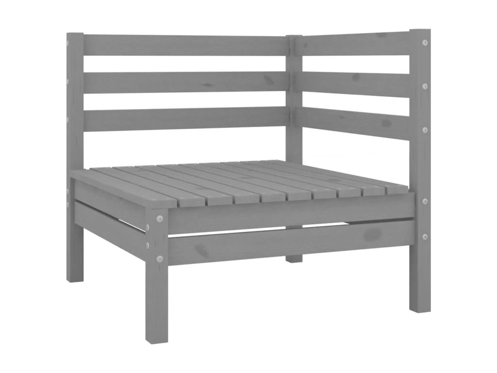 Gray Pine Wood Outdoor Furniture Set - dlz1766569171234