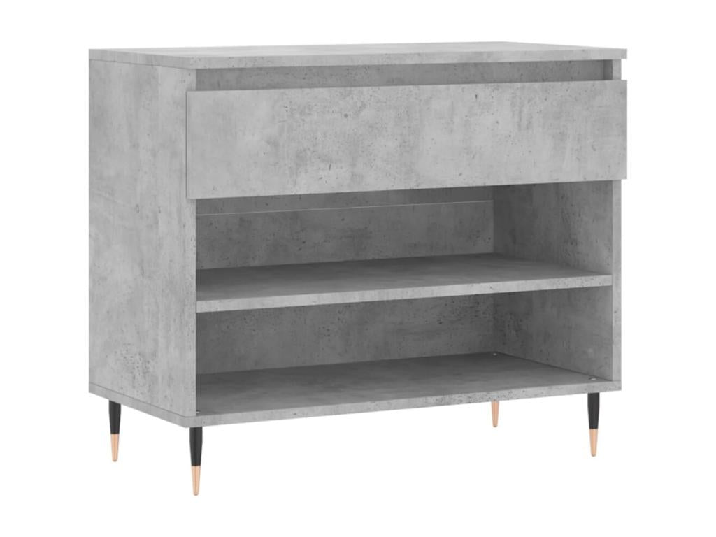 Gray Engineered Wood Wardrobe, 70 x 36 x 60 cm