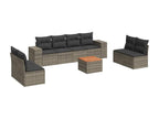 Gray Woven Resin Wicker Outdoor Furniture Set