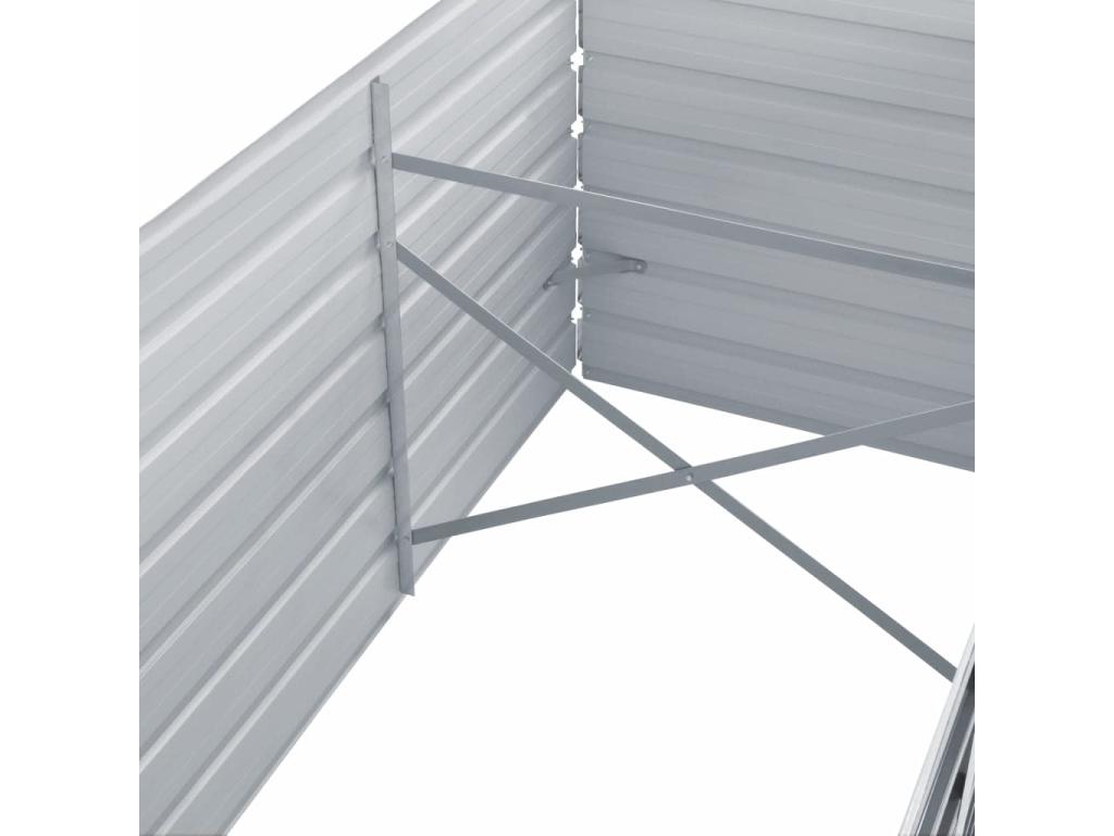 Gray Bed, 320 x 80 x 77 cm