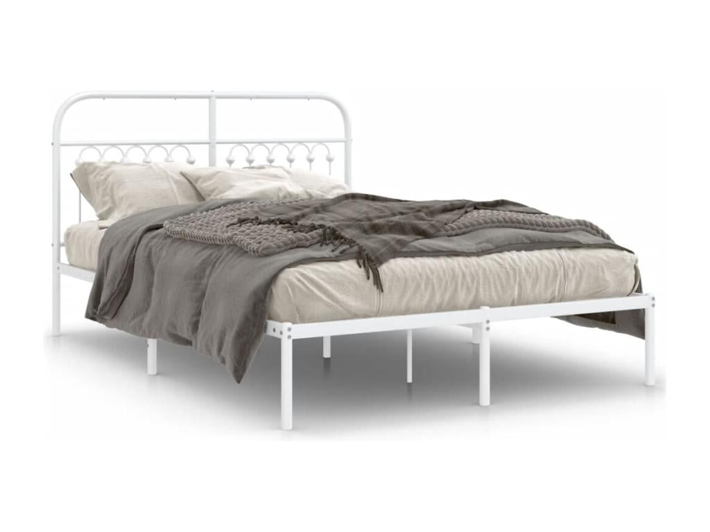 White Metal Mattress, 140 x 200 cm