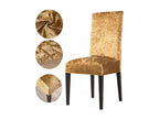 Gold Velvet Chair, 56 x 48 x 48 cm
