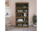 Brown Pine Wood Bookcase, 80 x 35 x 154 cm