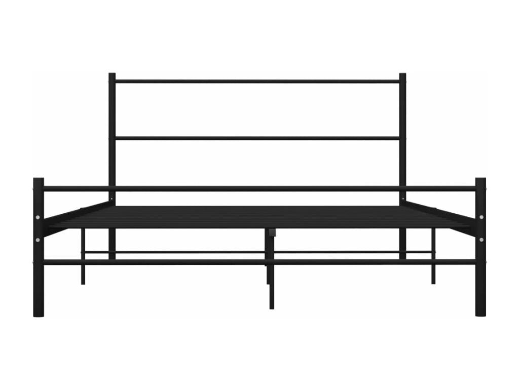 Black Metal Bed Frame, 160 x 200 cm