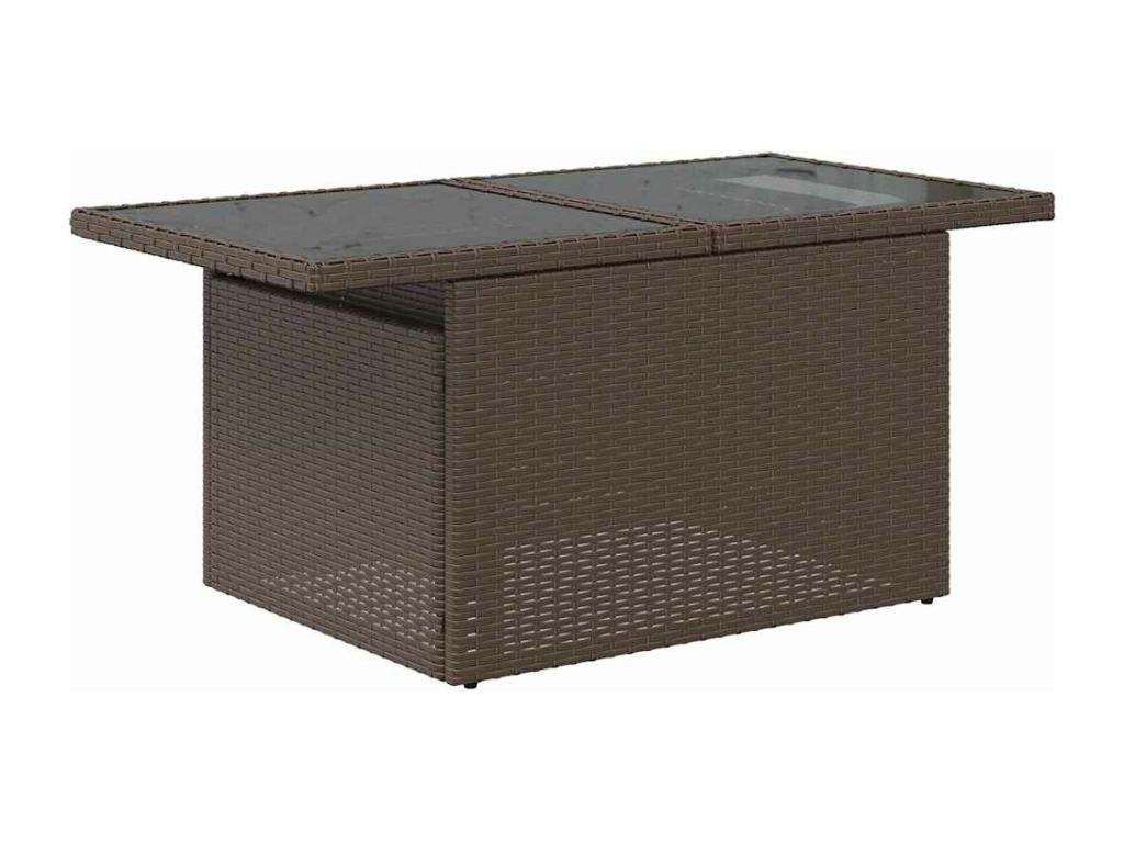 Brown Woven Resin Wicker Outdoor Furniture Set - dlz1766568787309