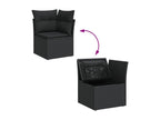 Black Woven Resin Wicker Outdoor Furniture Set - dlz1766568774685