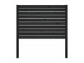 Black Solid Wood Bed, 96 x 4 x 100 cm