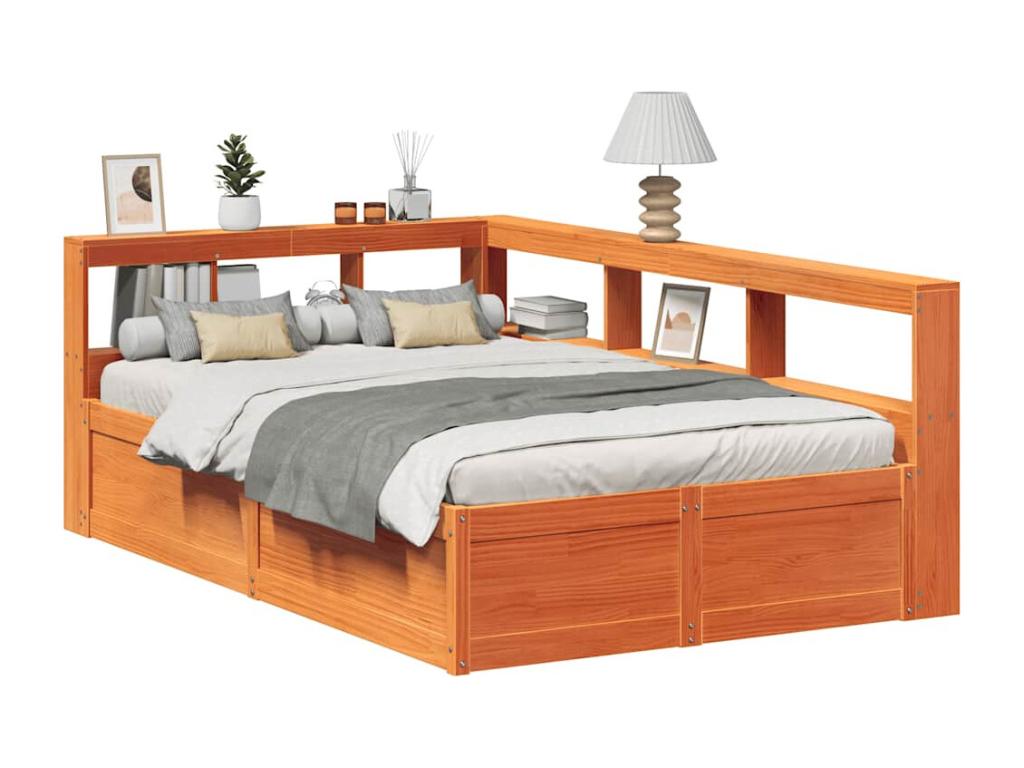 Brown Pine Wood Mattress, 135 x 190 cm