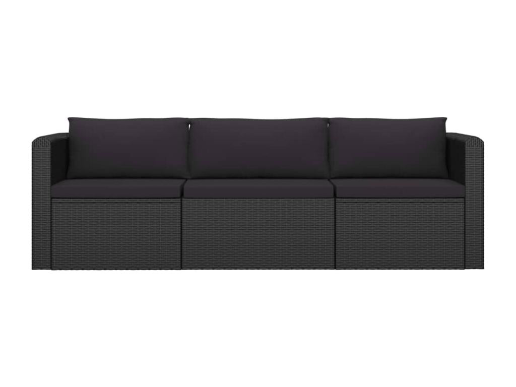 Black Woven Resin Wicker Outdoor Furniture Set - dlz1766568787647