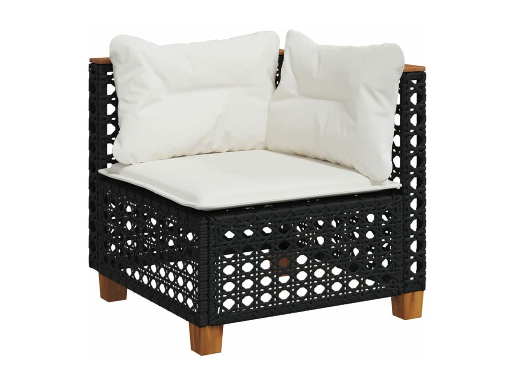 Black Woven Resin Wicker Outdoor Furniture Set - dlz1766569095339