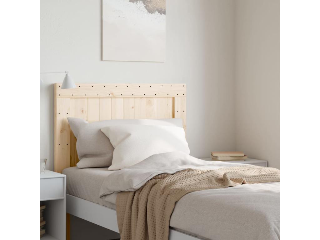 Brown Solid Wood Bed, 100 x 104 cm