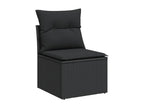 Black Woven Resin Wicker Outdoor Furniture Set - dlz1766569456097